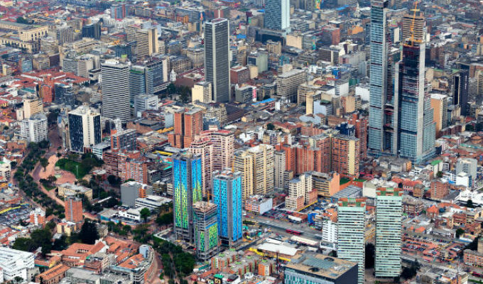 Ubicación estratégica del centro de Bogotá.
